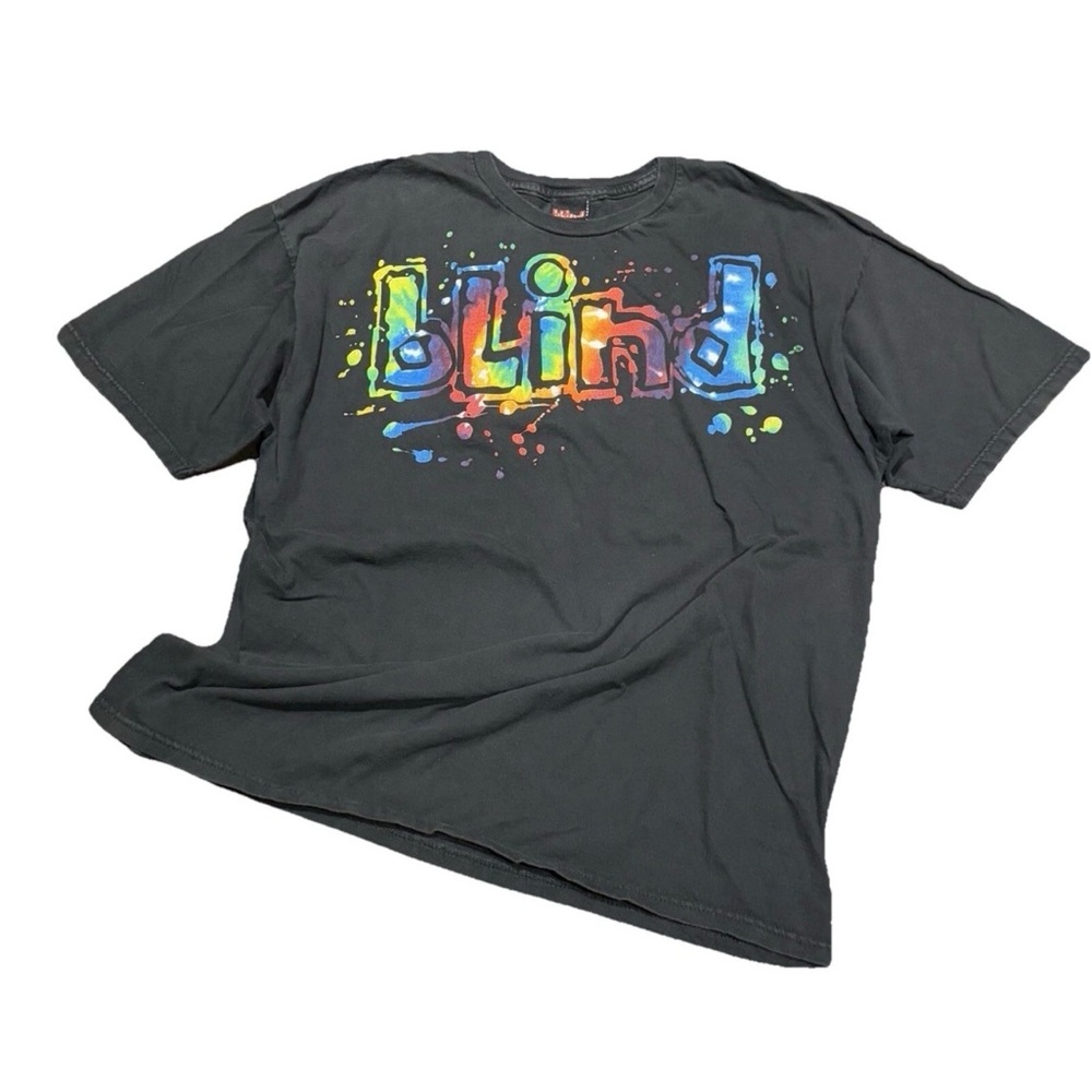 Vintage Y2K Blind Skateboards Rainbow Graphic T-Shirt Men’s Size XL Skate